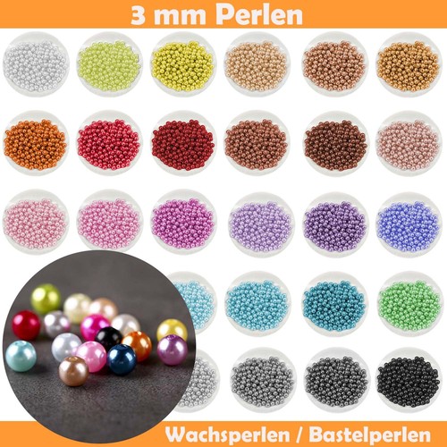 Wachsperlen mit loch - 3,